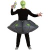 HalloweenCostumes.com One Size Fits Most   UFO Adult Costume, Green/Gray - 4 of 4