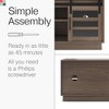 Stead Modern Farmhouse TV Stand - 58” Entertainment Center with Storage - Barn Door TV Stand - 32 to 65" TVs (Driftwood) - 4 of 4