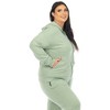 Women's Plus Size Two Piece Fleece Tracksuit Set - image 4 of 4