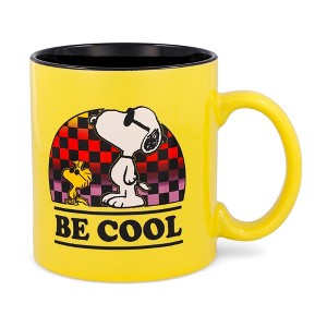 Silver Buffalo Peanuts Woodstock and Snoopy "Be Cool" Ceramic Mug | Holds 20 Ounces - 1 of 4