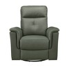 Genuine Leather Swivel Glider Reclining Chair with Luxury Style - 2 of 4