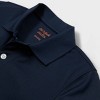 Kids' Short Sleeve Performance Uniform Polo Shirt - Cat & Jack™ Navy - image 3 of 3