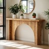 Hommoo 63" Solid Wood Arch-Base Console – Rustic Entryway Sofa Table - 2 of 4