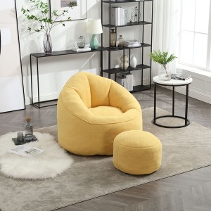 CAVINAS Microfiber Fabric Bean Bag Chair Set with High Pressure Foam,Soft Bean Bag Couch,Accent Chairs for Living Room - 1 of 4