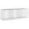 vidaXL Gabion Basket Silver Galvanized iron 78.7x39.4x39.4 in - 2 of 4