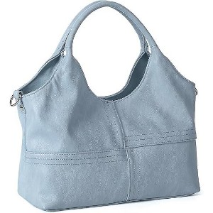 Vegan Leather Purses for Women with Detachable Satchel Strap, Ladies Handbags - 1 of 4