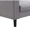 NicBex 74.8 Inch Corduroy High Resilience 3-Seater Sofa with 2 Throw Pillows for Living Room,Bedroom,Apartment - 4 of 4