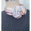 Wrapables Satin Neckerchief Square Scarf 26.5 x 26.5 Inches, Stirrups Pink - 3 of 4