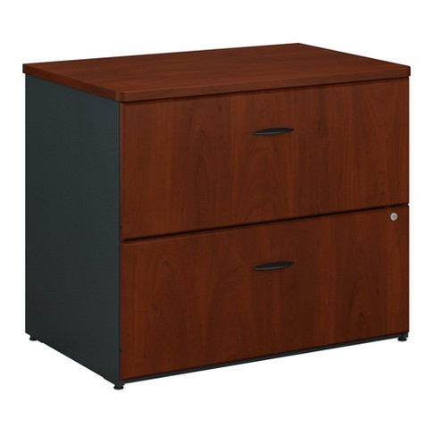 Bush Furniture Cubix 36w 2 Drawer Lateral File Cabinet Hansen Cherry Galaxy Wc94454p Target