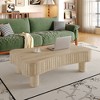 VYNXARIA Lift Top Coffee Table for Living Room 42"£¬Fluted Panel Hidden Storage£¬Antique Natural - 2 of 4