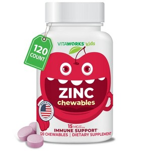 VitaWorks Zinc 15mg - Chewables - 120 ct. - 1 of 4