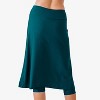 Calypsa Women's Below The Knee Swim Skirt With Capri Leggings - 3 of 4