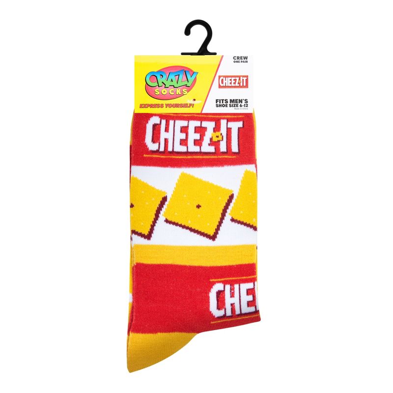 Crazy Socks, Cheez It & Ritz Crackers, Colorful Fun Snack Food Prints, Assorted, 5 of 6