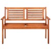 vidaXL Bench Brown and Cream Eucalyptus Wood 47.2 in Durable Bench - 3 of 4