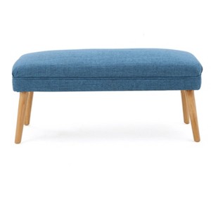 Desdemona Upholstered Ottoman - Muted Blue - Christopher Knight Home