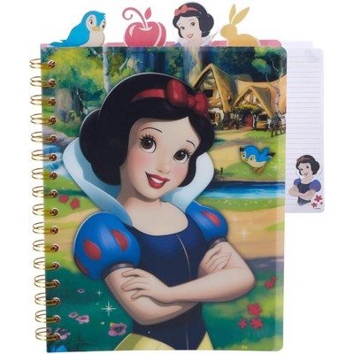 Disney Snow White Tab Journal Notebook, Spiral Bound, 96 Lined Pages, 8 x 7 inches