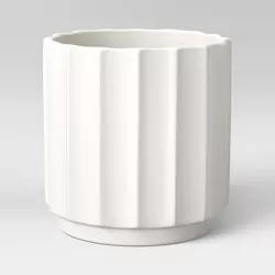 Outdoor Geared Ceramic Planter White - Project 62™