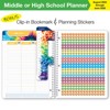 Global Datebooks Secondary Student Planner AY 2024-2025 - Matrix Style - 8.5"x11" (Halftone Blue) - 2 of 4
