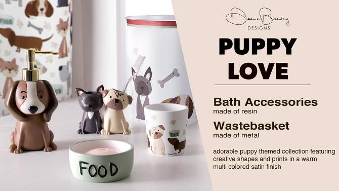 Puppy Love Kids&#39; Wastebasket - Allure Home Creations, 2 of 8, play video