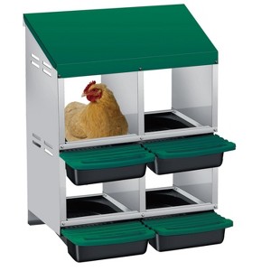 GustoWave Roll-Away Nesting Boxes for Chickens Coop - 1 of 4