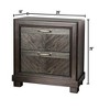 NicBex Nightstand with Drawers,Modern Side Table with Metal Handle,Bedside Table for Bedroom,Living Room - 3 of 4