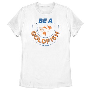 Women's Ted Lasso Be A Goldfish T-Shirt - 1 of 4