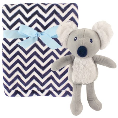 Hudson Baby Infant Boy Plush Blanket with Toy, Koala, One Size