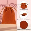 Unique Bargains Mini Smooth Soft Christmas Satin Bags with Drawstring 20 Pcs - 3 of 4