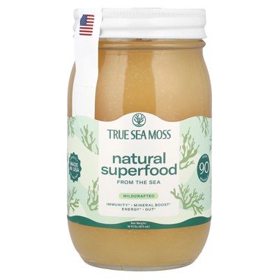 True Sea Moss Natural Superfood, From The Sea, Wildcrafted , 16 fl oz (473 g)
