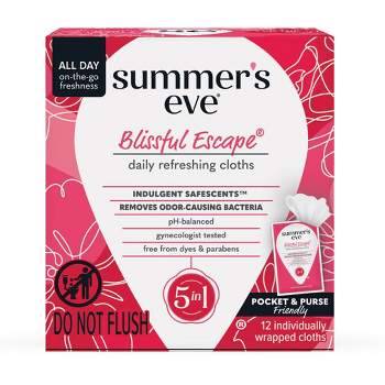 Summer's Eve Feminine Cleansing Wipes - Blissful Escape - 12ct