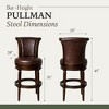 Maven Lane Pullman Swivel High Back Vegan Leather Bar Height Bar Stool - 4 of 4