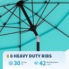 3 Tiers Heavy Duty Patio Umbrella,Outdoor Market Table Umbrellas  , Market Umbrella Outdoor with Ventilation and Hand Crank - 3 of 4