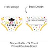 Big Dot of Happiness Let's Fiesta - Diaper Shaped Raffle Ticket Inserts - Fiesta Baby Shower Activities - Diaper Raffle Game - Set of 24 - 2 of 4