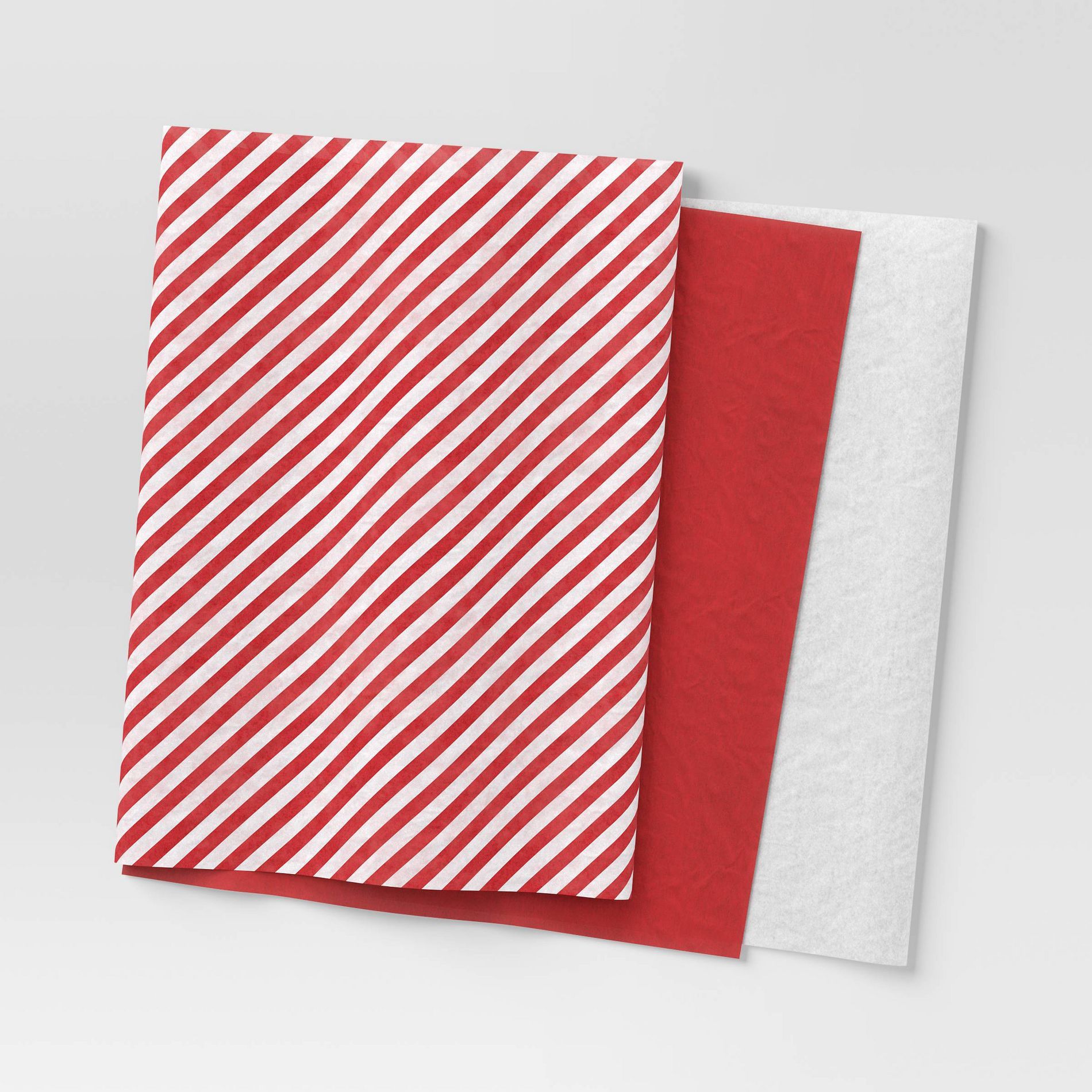 30ct Christmas Tissue Paper Red/White - Wondershop™
