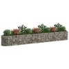 vidaXL Gabion Raised Flower Bed in Silver, Made of Galvanized Iron, Weather-Resistant and Rustproof, Requires Assembly - 157.5"x19.7"x19.7" - 3 of 4
