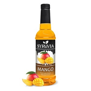 Syruvia Mango Syrup - 25.4 fl oz. Premium Flavoring Syrup For Coffee - 1 of 4