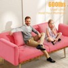 MOONMISS Polyester Sofa Set Loveseat Sofa with Metal Feet , 65"Convertible Futon loveseat - 2 of 4