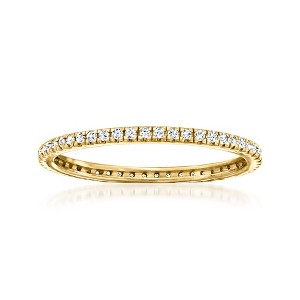 Pure Collection by Ross-Simons 0.25 ct. t.w. Diamond Eternity Band in 14kt Yellow Gold - 1 of 4