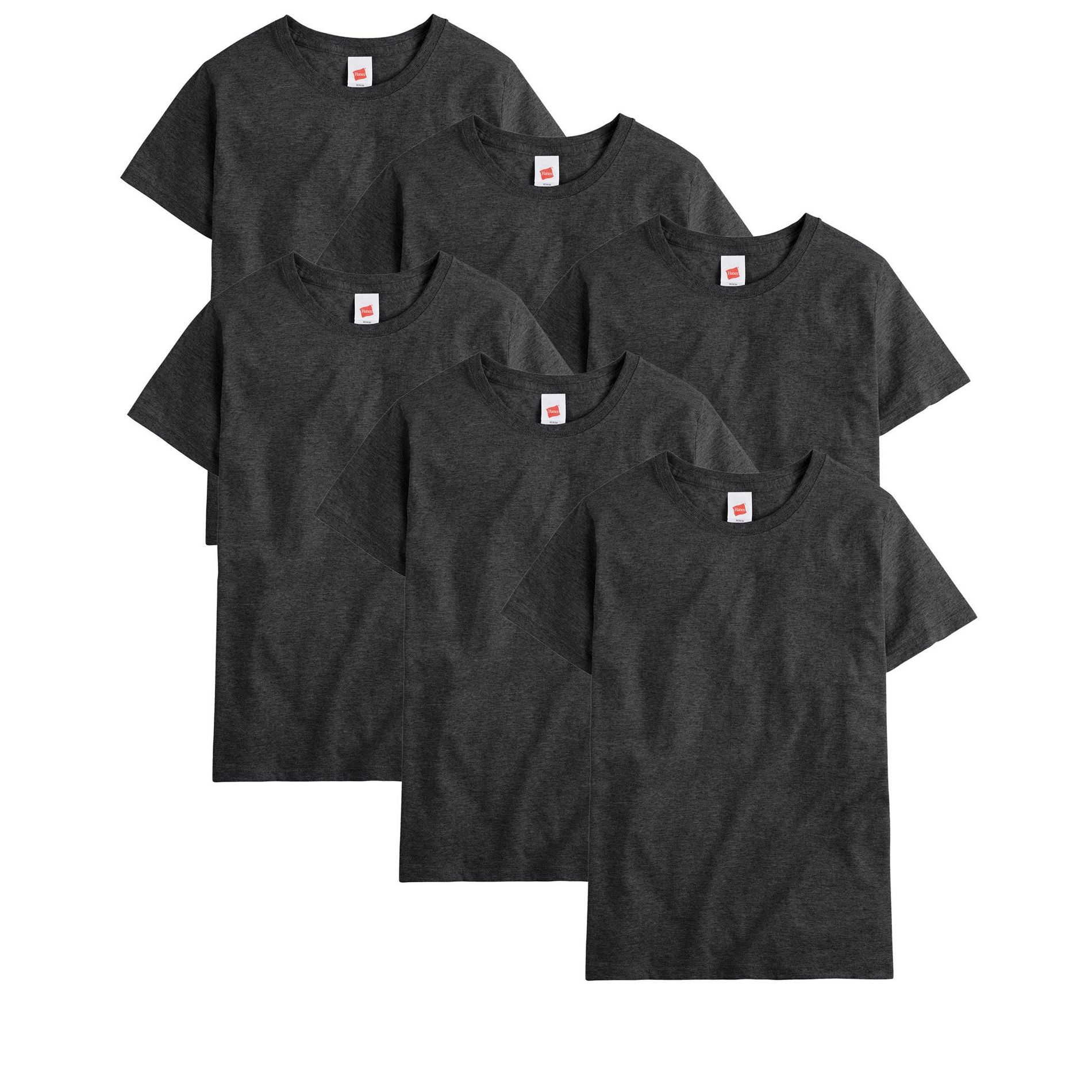 Hanes Essentials Men's Cotton T-Shirt, Value 6-Pack