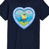 Men's - Spongebob Squarepants - Heart Porthole Window-Womens Men's Short Sleeve Graphic T-Shirt Short Sleeve Graphic T-Shirt - 2 of 4