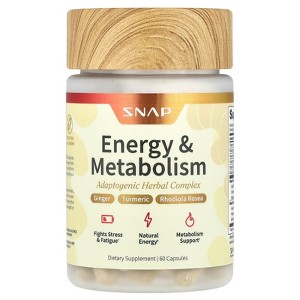 Snap Supplements Energy & Metabolism, 60 Capsules - 1 of 2