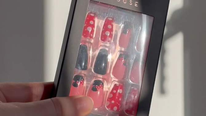 Makeup Revolution x Disney&#39;s Minnie Mouse Always In Style False Nails - 1ct, 2 of 6, play video