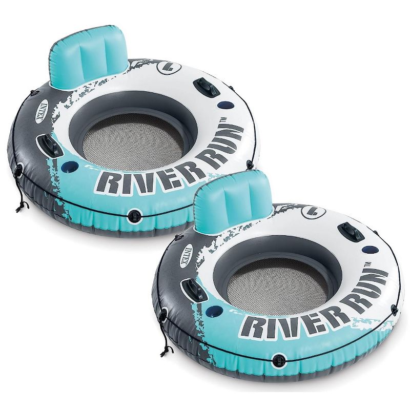 Intex Aqua River Run 1 Inflatable Floating Lake Tube 53" Diameter 2 Pack, 1 of 4