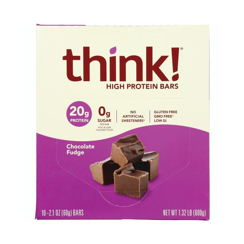 Think Thin Protein Bars - Chocolate Fudge, 1 of 3