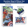 Jay Franco Kids Marvel Avengers 2 Piece Set Indoor Sleeping Bag for School and Sleepovers - 2 of 4
