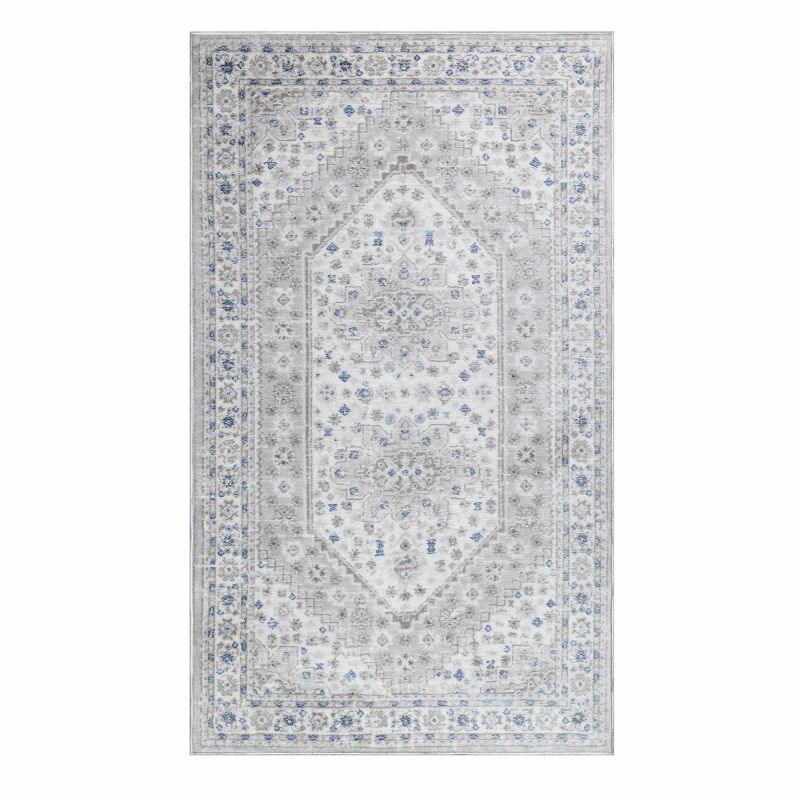 Contemporary Abstract Washable Indoor Area Rug by Blue Nile Mills, 1 of 8