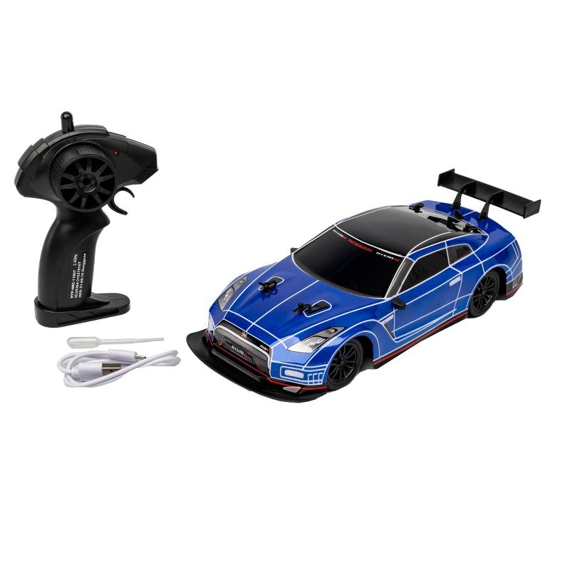 Hyper RC Nissan GTR Rechargeable Car with LED/Vapor Effects - 1:16 Scale - 2.4 GHz, 3 of 9