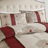 PAGED Jacquard Comforter Set 7 Piece Bedding Set with 1 Comforter, 2 Matching Shams, 3 Decorative Pillows and 1 Bed Skirt - 3 of 4