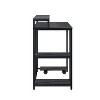 NicBex Home Office Desk Morden Computer Desk with Open Shelves, Stand with Wheels, Side Hook, Wooden Desktop and Metal Legs for Study and Work - 4 of 4