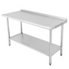 60X24x35 Inch Stainless Steel Work Table with Double Shelf, Heavy Duty Prep Station for Kitchen Restaurant or Garage Storage - 4 of 4